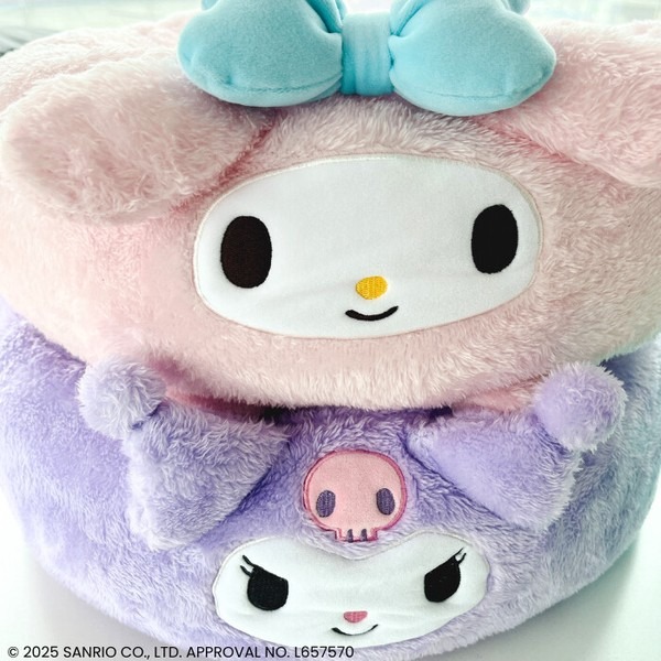 Sanrio 圓型寵物毛絨床 圖片 4